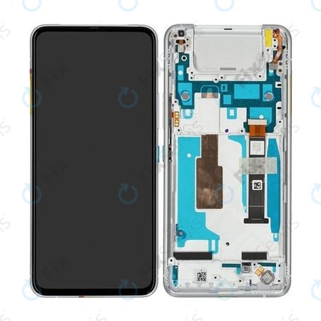 Asus Zenfone 8 Flip ZS672KS - LCD Displej + Dotykové Sklo + Rám (Glacier Silver) - 90AI0042-R20010 Genuine Service Pack