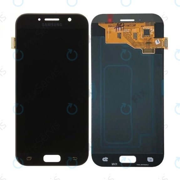 Samsung Galaxy A5 A520F (2017) - LCD Displej + Dotykové Sklo (Black Sky) - GH97-19733A, GH97-20135A Genuine Service Pack