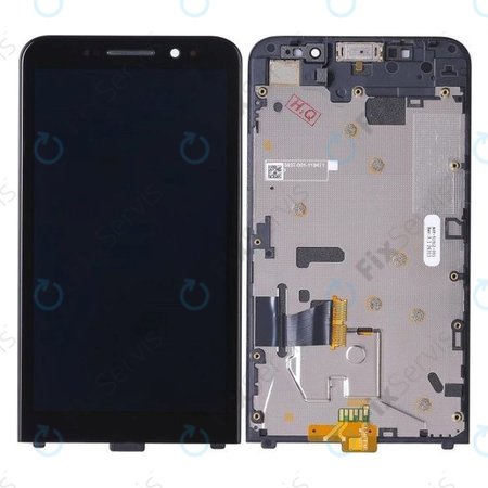 Blackberry Z30 - LCD Displej + Dotykové Sklo + Rám (Black) TFT
