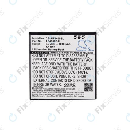 Batéria pre Aligator S4000 Duo, 1200mAh, Li-Ion, 3.7V, AS4000BAL, HQ