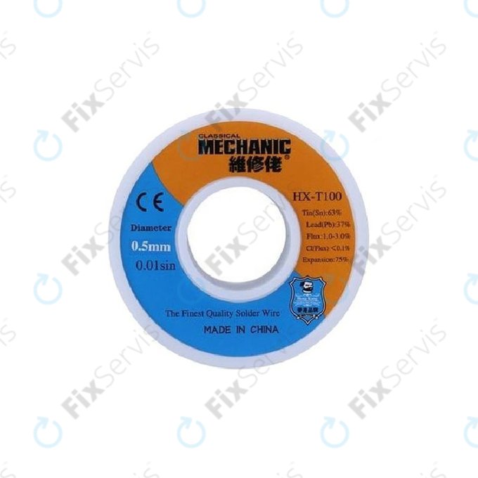 Mechanic HX-T100 - Špičkový Spájkovací Drôt Sn/Pb - 0.5mm