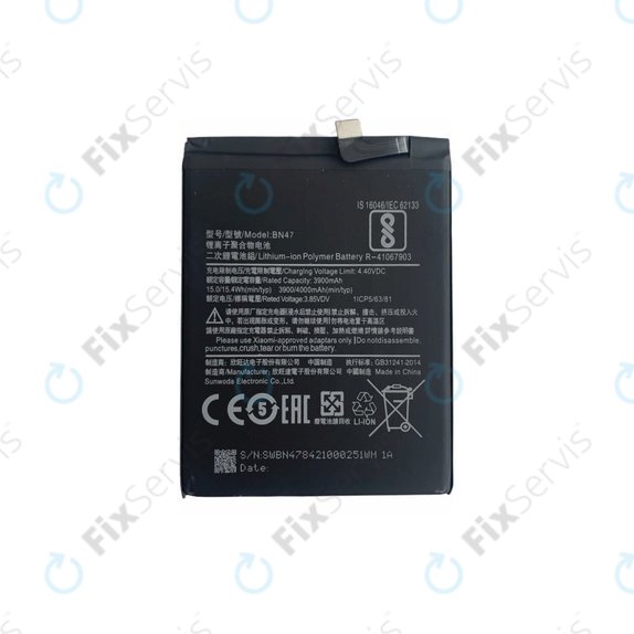Xiaomi Mi A2 Lite (Redmi 6 Pro) - Batéria BN47 4000mAh
