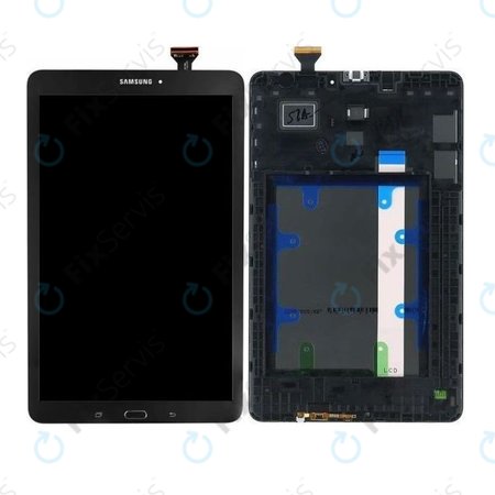 Samsung Galaxy Tab E T560N - LCD Displej + Dotykové Sklo + Rám (Black) - GH97-17525A Genuine Service Pack