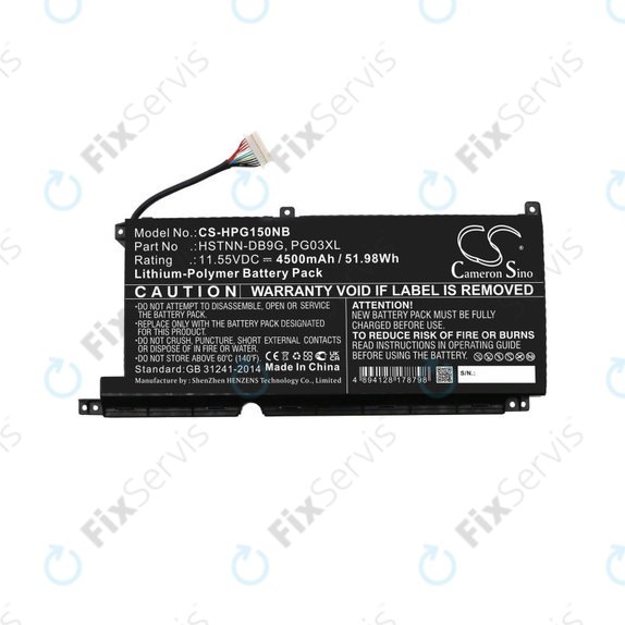 Batéria pre HP Pavilion Gaming 15,16, Spectre X360 15, 4500mAh, Li-Pol, 11.55V, 3ICP6/60/72, HQ