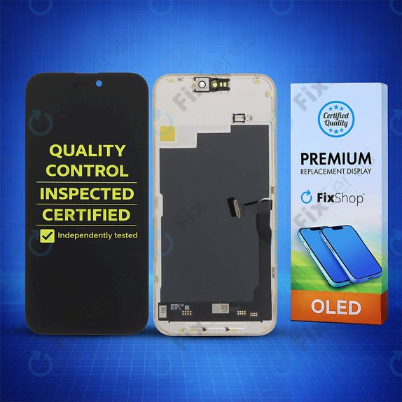 Displej Soft OLED pre iPhone 15 Pro Max, Dotykové sklo s rámom, DIAGNOSTIC