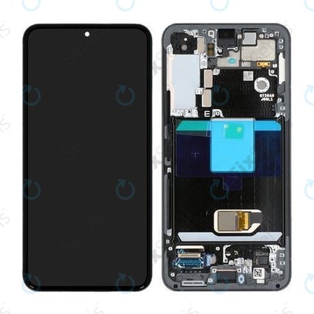 Samsung Galaxy S22 S901B - LCD Displej + Dotykové Sklo + Rám (Grey) - GH82-27520E, GH82-27521E Genuine Service Pack