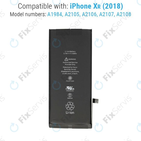 Batéria pre iPhone XR, 2942mAh, Service Pack