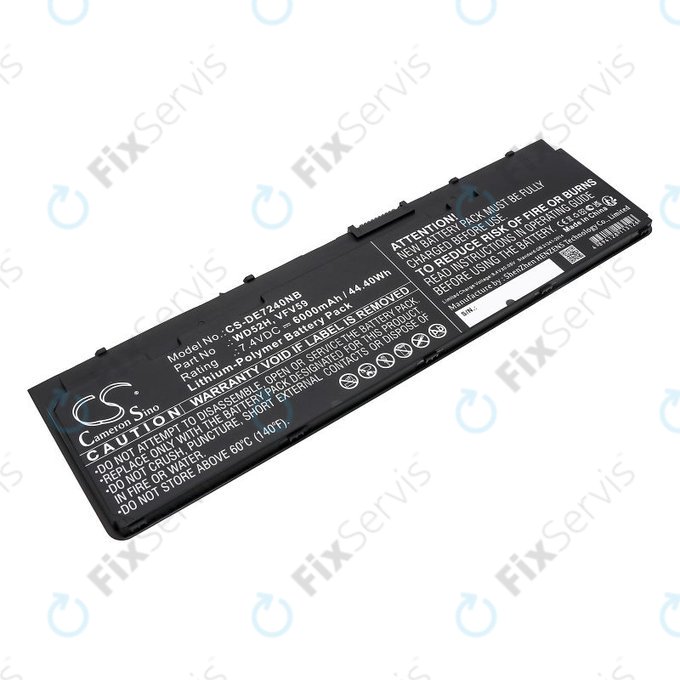 Batéria pre Dell Latitude E7240, 7250, 12, 6000mAh, Li-Pol, 7.4V, VFV59, HQ
