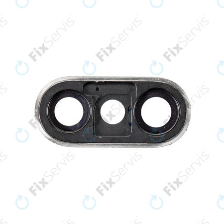 Apple iPhone XS Max - Sklíčko Kamery s Rámom (Silver)