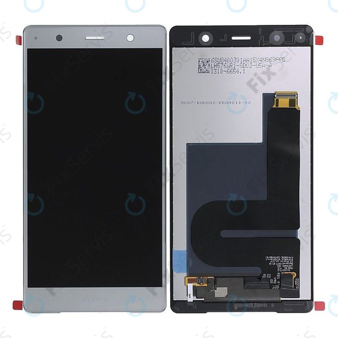 Sony Xperia XZ2 Premium - LCD Displej + Dotykové Sklo (Chrome Silver) - 1310-6654 Genuine Service Pack