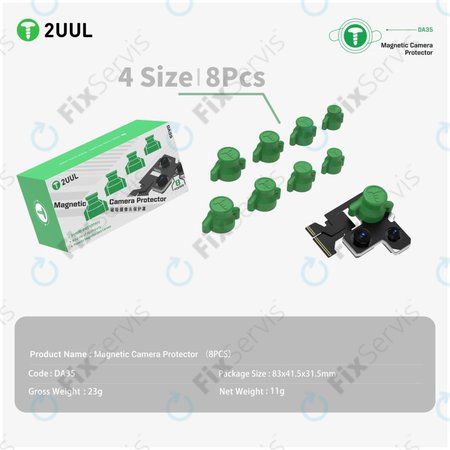 Magnetický chránič kamery pre opravy telefónov, 2UUL DA35, 8ks/balenie