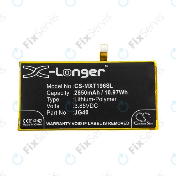 Batéria pre Motorola Moto G7 Plus, G7 Plus DS, 2850mAh, Li-Pol, 3.85V, JG40, HQ