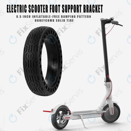 Xiaomi Mi Electric Scooter 1S, 2 M365, Essential, Pro, Pro 2 - Odolná Plná Bezdušová Pneumatika (Typ 2) (Black)