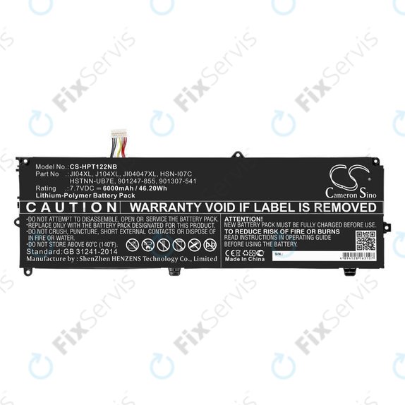 Batéria pre HP Elite X2 1012 G2, 6000mAh, Li-Pol, 7.7V, JI04XL, HQ