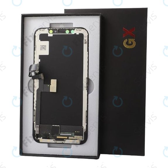 Displej Hard OLED pre iPhone 12 Pro Max, Dotykové sklo s rámom, FixPremium