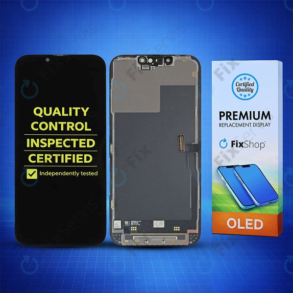 Displej Hard OLED pre iPhone 13 Pro, Dotykové sklo s rámom, FixPremium