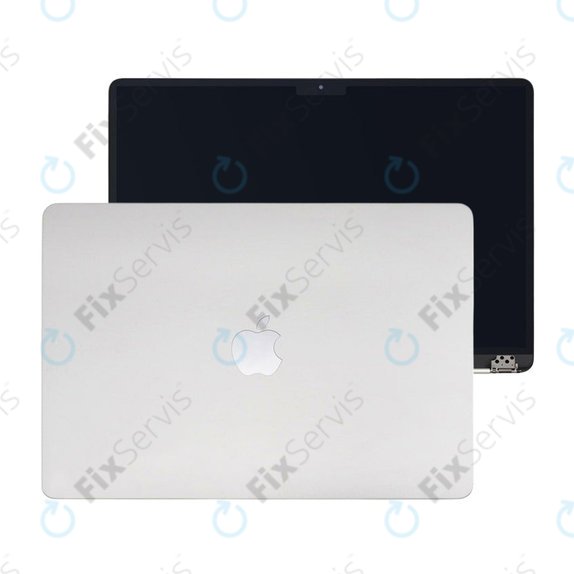 LCD displej pre MacBook Air 15", A3114 (2024), s predným sklom a krytom, Silver, 661-40256, Genuine Apple