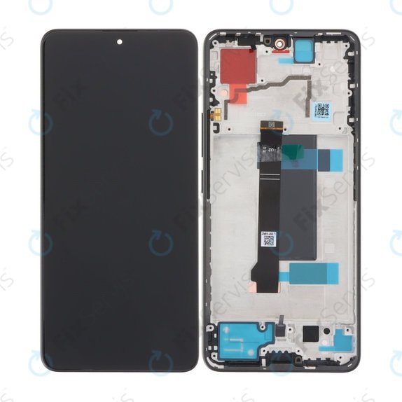 Xiaomi Redmi Note 13 Pro 5G 2312DRA50C - LCD Displej + Dotykové Sklo + Rám (Midnight Black) TFT