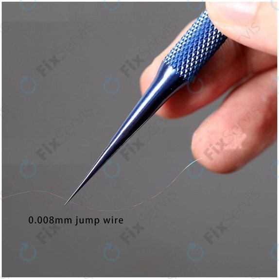 2UUL BlueT Straight Head - Titánová Pinzeta s Rovnou Hlavou (Hrot 0.1mm)