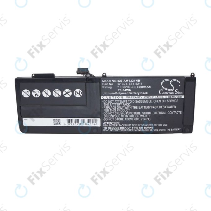 Apple MacBook Pro 15" A1286 (Mid 2009 - Mid 2010) - Batéria A1321 7200mAh HQ