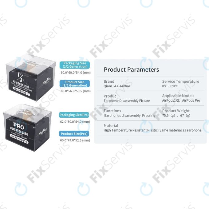 QianLi - Nástroj na uchytenie, opravu a demontáž (AirPods 1/2/Pro)