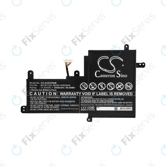 Batéria pre Asus VivoBook S15, X530, 3550mAh, Li-Ion, 11.52V, B31N1729, HQ