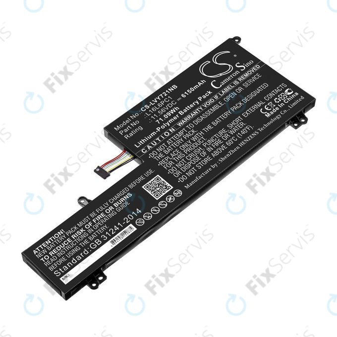 Batéria pre Lenovo Yoga 720-15, 6150mAh, Li-Pol, 11.56V, L16L6PC1, HQ