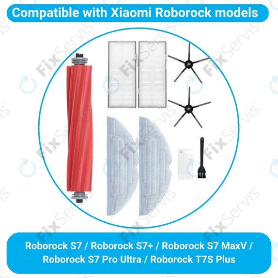 Xiaomi Roborock S7, S7+, S7 MaxV, S7 Pro Ultra, T7S Plus - Štandardný Set (Čierny)