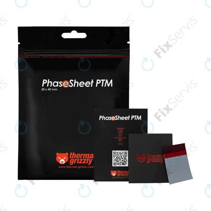 Teplovodivá podložka 50x40x0,2mm, Thermal Grizzly PhaseSheet PTM