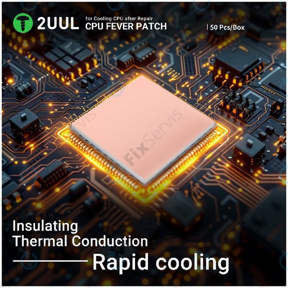 Teplovodivá podložka pre CPU, 2UUL SC09, 17x15x1.5mm