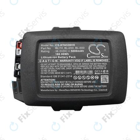 Batéria pre Husqvarna 110il, 525ilxt, 5000mAh, Li-Ion, 36V, BLi10, BLi200, HQ