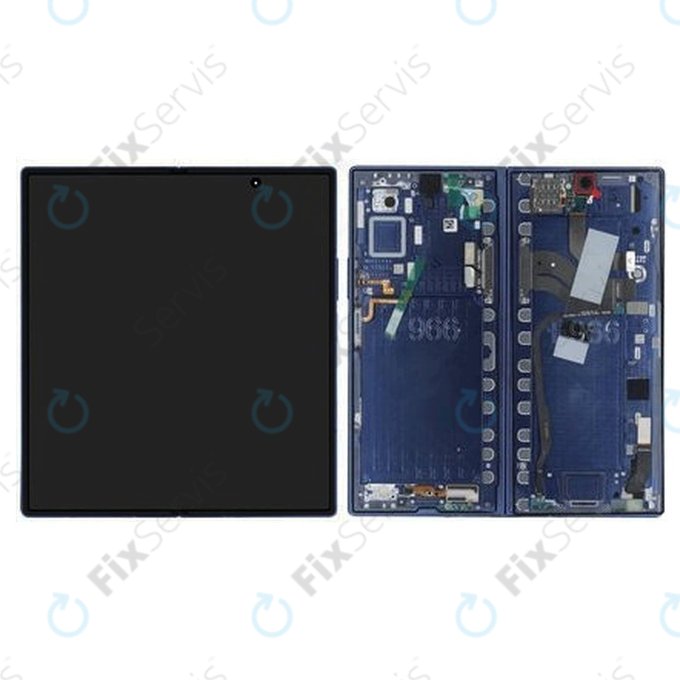 Samsung Galaxy Z Fold 7 F966B - LCD Displej + Dotykové Sklo + Rám (Blue Shadow) OLED