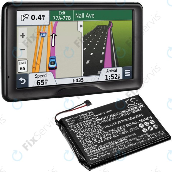 Batéria pre Garmin Nüvi 2757, 1500mAh, Li-Ion, 3.7V, 361-00066-00, HQ