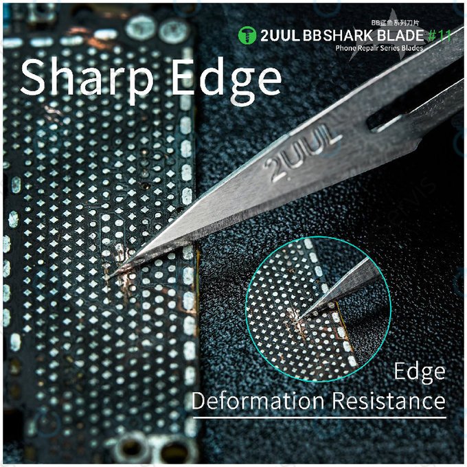 Skalpelové čepele Shark No.11, BB, 2UUL DA18, 100ks/box
