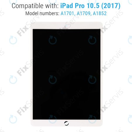 Apple iPad Pro 10.5 (2017) - LCD Displej + Dotykové Sklo (White) Refurbished