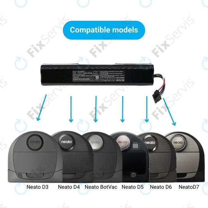 Neato Botvac D3, D4, D5, D6, D7-series - Batéria 945-0225, 205-0011, 205-0013 Li-Ion 14.4V 4200mAh HQ