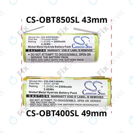 Batéria pre Oral-B Professional Care, Triumph, 2500mAh, Ni-MH, 1.2V, 3731, HQ