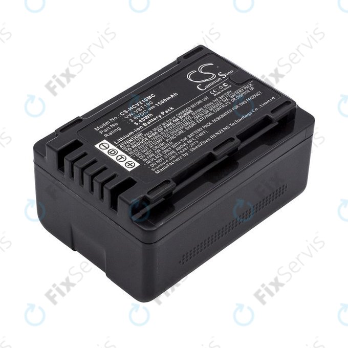 Batéria pre Panasonic HC-V210, 1500mAh, Li-Ion, 3.6V, VW-VBT190, HQ
