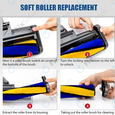 Dyson V12 - Podlahová Hubica s LED Zeleným Svetlom