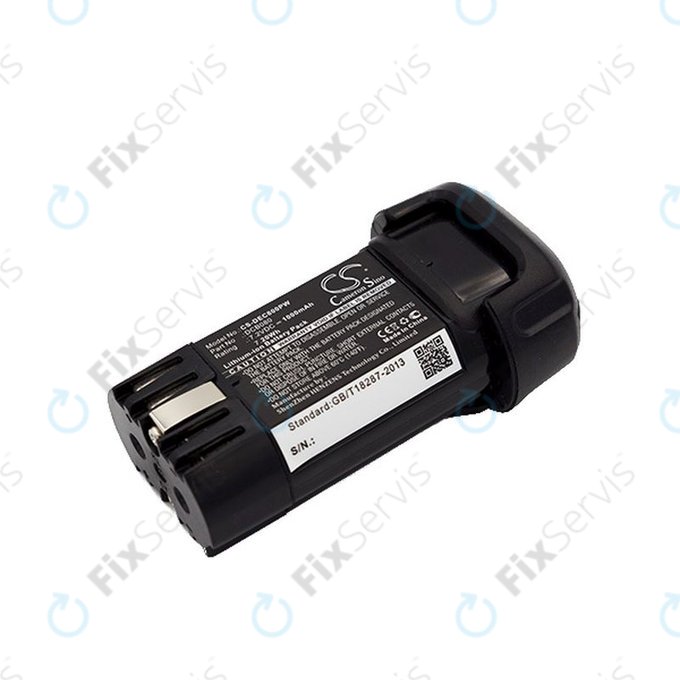 Batéria pre Dewalt Dcb095, Dewalt Dcf680, 1000mAh, Li-Ion, 7.2V, DCB080, HQ