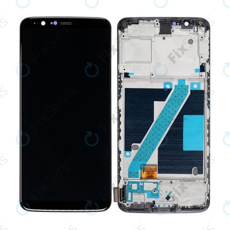 OnePlus 5T - LCD Displej + Dotykové Sklo + Rám (Black) OLED