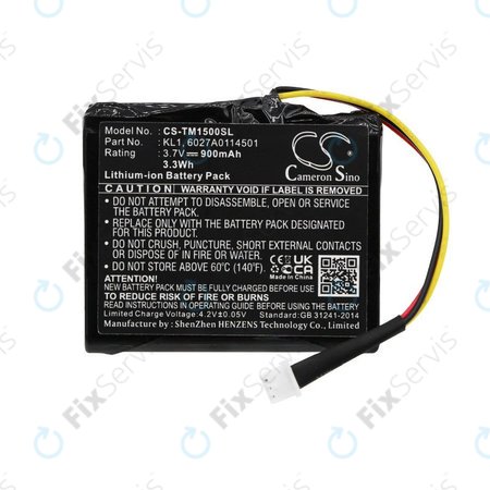 Batéria pre TomTom Via 1405, 900mAh, Li-Ion, 3.7V, 6027A0114501, HQ