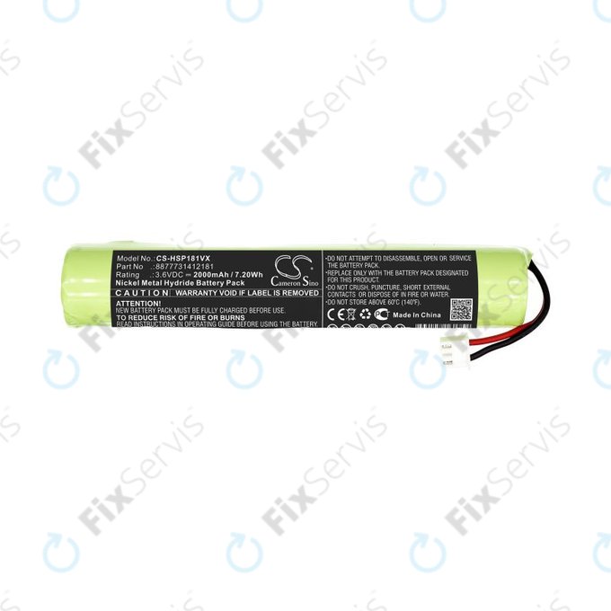 Batéria pre Hurricane Spin Scrubber, Brush Cleaner Mop, 2000mAh, Ni-MH, 3.6V, 8877731412181, HQ