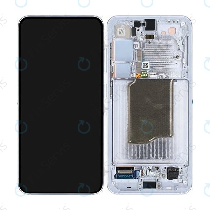 Samsung Galaxy S25 - LCD Displej + Dotykové Sklo + Rám (Icy Blue- GH82-36329C Genuine Service Pack