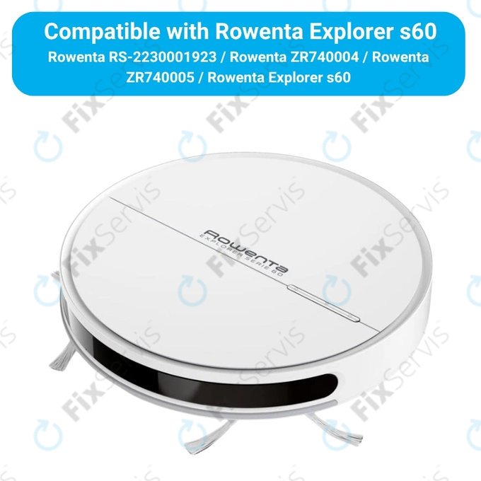 Sada náhradných dielov pre Rowenta Explorer s60 (1x Hlavná kefa, 2x Filter, 4x Bočná kefa, 2x Mopovacia utierka)
