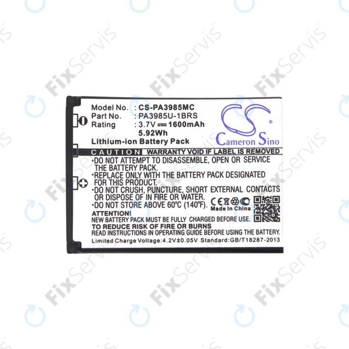 Batéria pre Toshiba Camileo X200, X400, 1600mAh, Li-Ion, 3.7V, PA3985, HQ