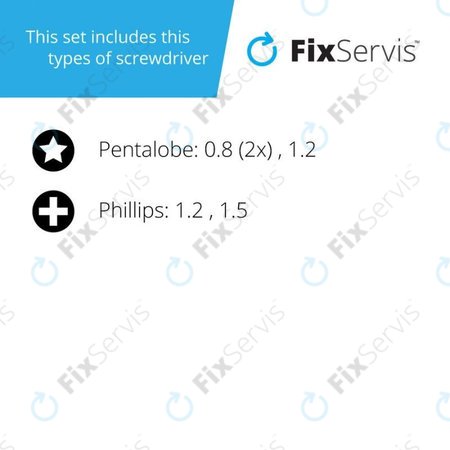 Jakemy JM-8121 - Sada Skrutkovačov pre Servis Telefónov Apple a Samsung 5v1