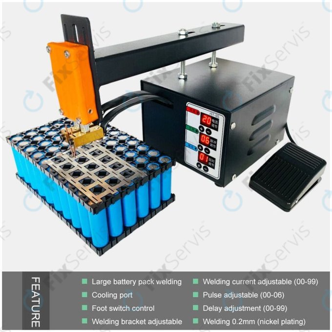 JST-IIS - 3KW High Power 18650 - Pulzná Zváračka na Líthiové Batérie