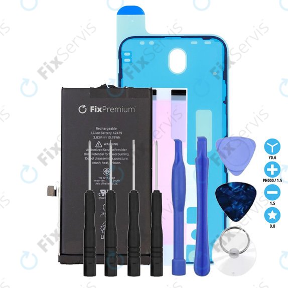Apple iPhone 12, 12 Pro - Batéria 2815mAh FixPremium + Lepka pod Batériu + Lepka pod LCD + Set Náradia - Multipack