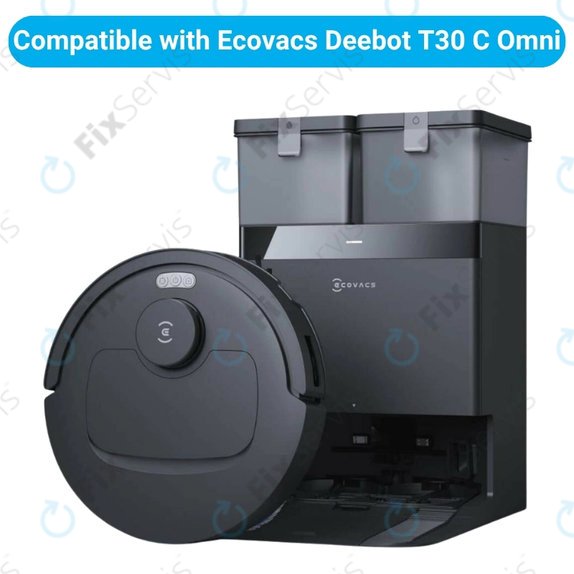 Sada náhradných dielov pre Ecovacs Deebot T30C Omni (2x Hlavná kefa, 4x Filter, 4x Bočná kefa, 8x Mopovacia utierka, 4x Prachové vrecko)
